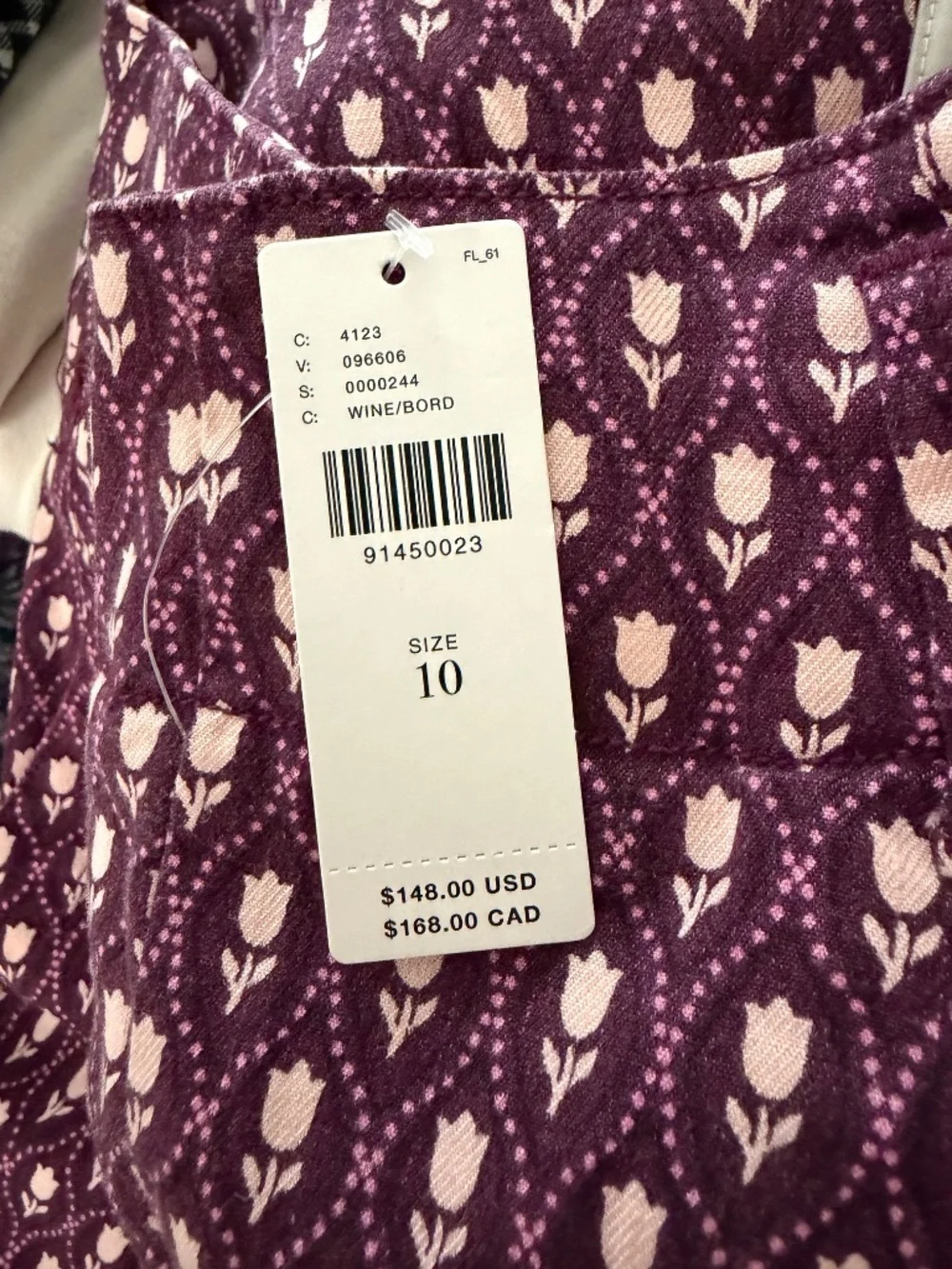 Anthropologie Maeve "the Naomi" floral print Pant NWT sz 10 - Picture 4 of 6